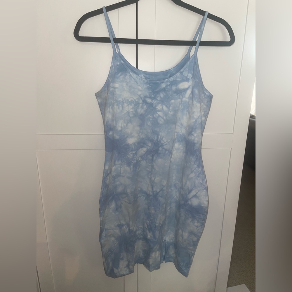 Wild Fable Blue Tie-Dye Sleeveless Dress